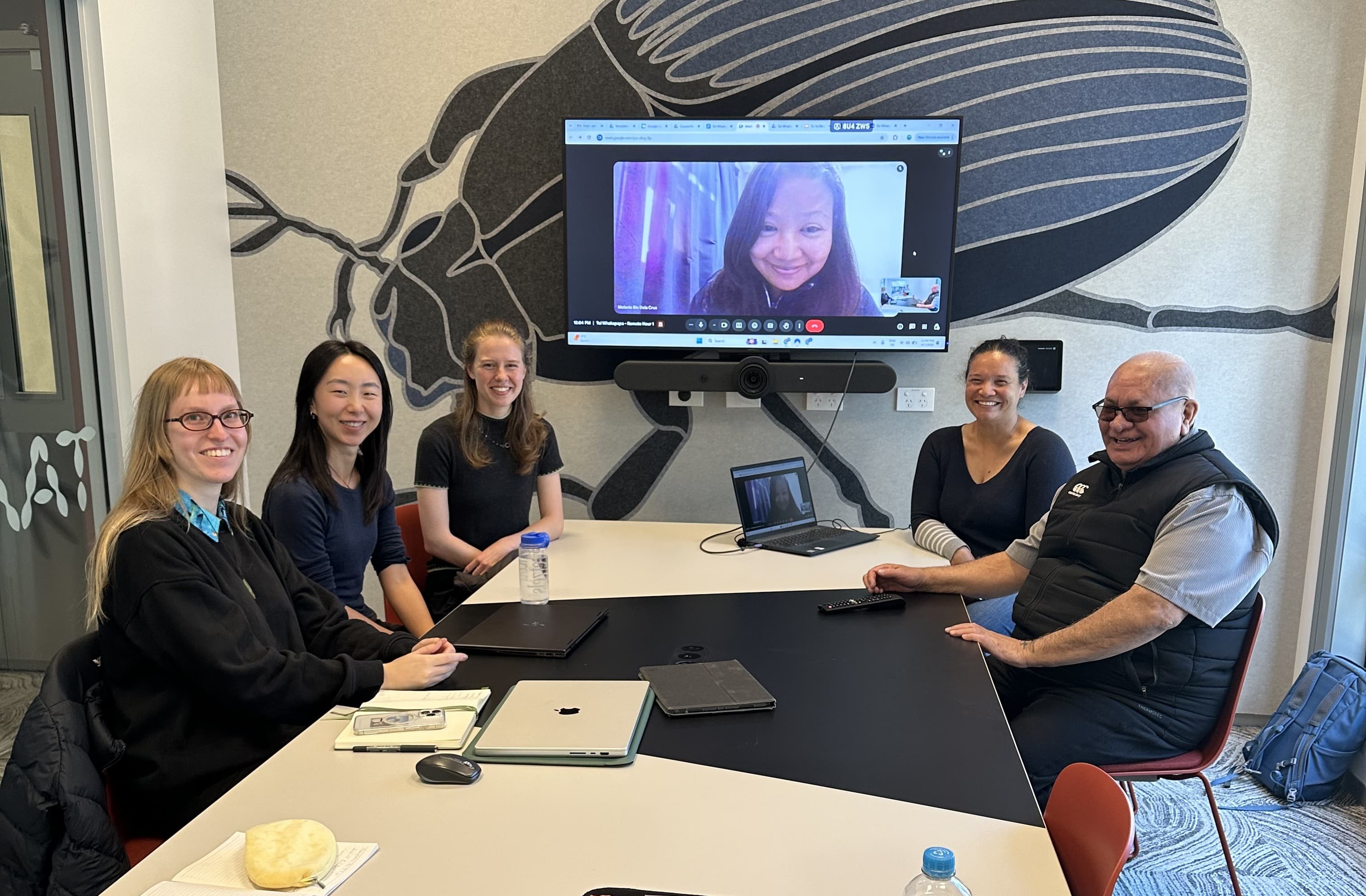 Our team at the weekly meeting (Animation and Art Team)